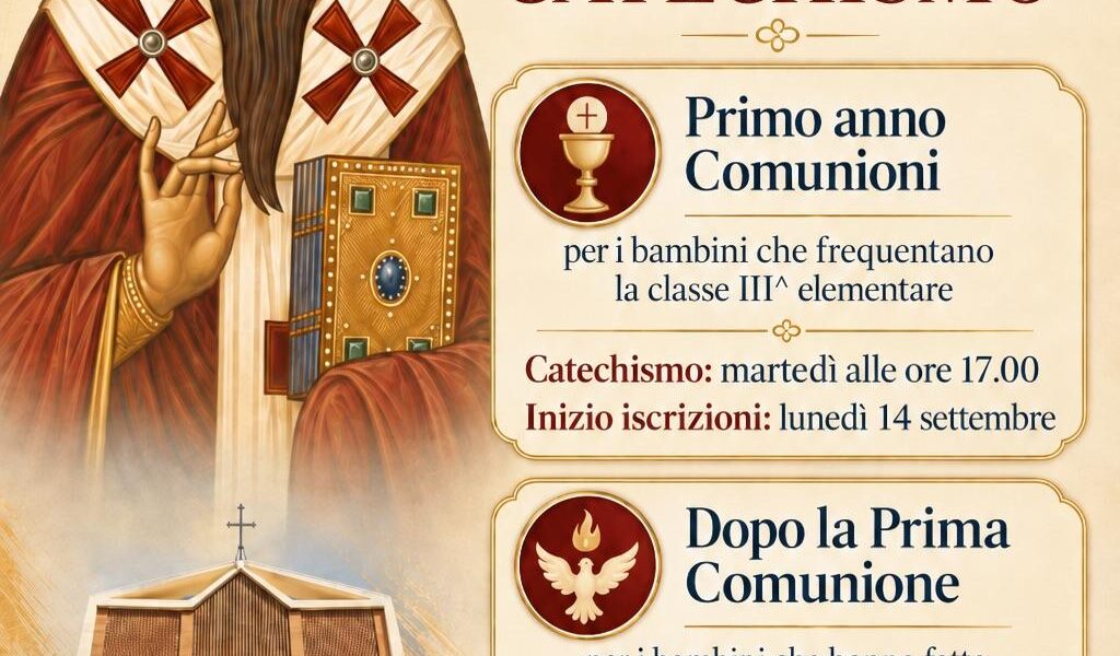 Iscrizioni al catechismo 2026-2027